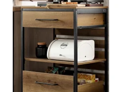 armário de cozinha, carrinho de cozinha, carrinho de cozinha com rodas FKW118-PF^Sobuy Outlet