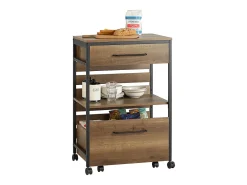 armário de cozinha, carrinho de cozinha, carrinho de cozinha com rodas FKW118-PF^Sobuy Outlet