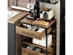 armário de cozinha, carrinho de cozinha, carrinho de cozinha com rodas FKW118-PF^Sobuy Outlet