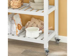 armário de cozinha, carrinho de cozinha, carrinho de cozinha com rodas FKW68-WN*Sobuy Clearance