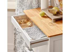 armário de cozinha, carrinho de cozinha, carrinho de cozinha com rodas FKW45-WN^Sobuy Outlet