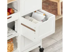 armário de cozinha, carrinho de cozinha, carrinho de cozinha com rodas FKW79-W*Sobuy Sale
