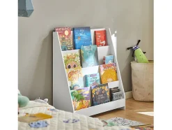 Sobuy Biblioteca*armário de criança, armário de livros infantis, armário infantil KMB32-W Branco