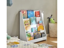 Sobuy Biblioteca*armário de criança, armário de livros infantis, armário infantil KMB32-W Branco