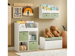 armário de criança, armário de livros infantis, armário infantil KMB79-W*Sobuy Discount