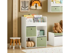 armário de criança, armário de livros infantis, armário infantil KMB79-W*Sobuy Discount