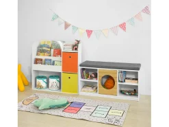 armário de criança, armário de livros infantis, armário infantil KMB37-W^Sobuy Best