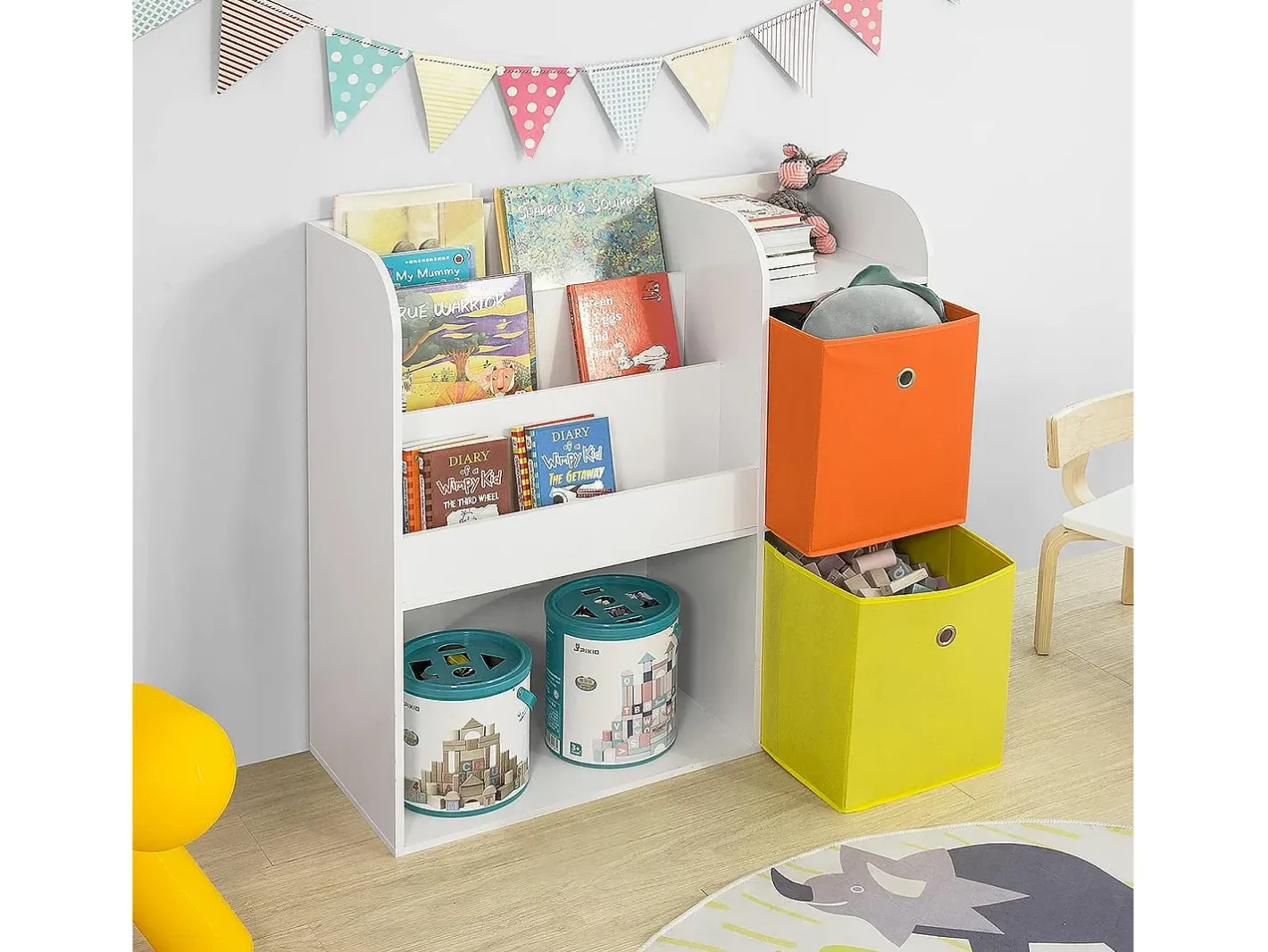 armário de criança, armário de livros infantis, armário infantil KMB37-W^Sobuy Best