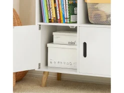 Sobuy Biblioteca*armário de criança, armário de livros infantis, armário infantil KMB58-W Branco