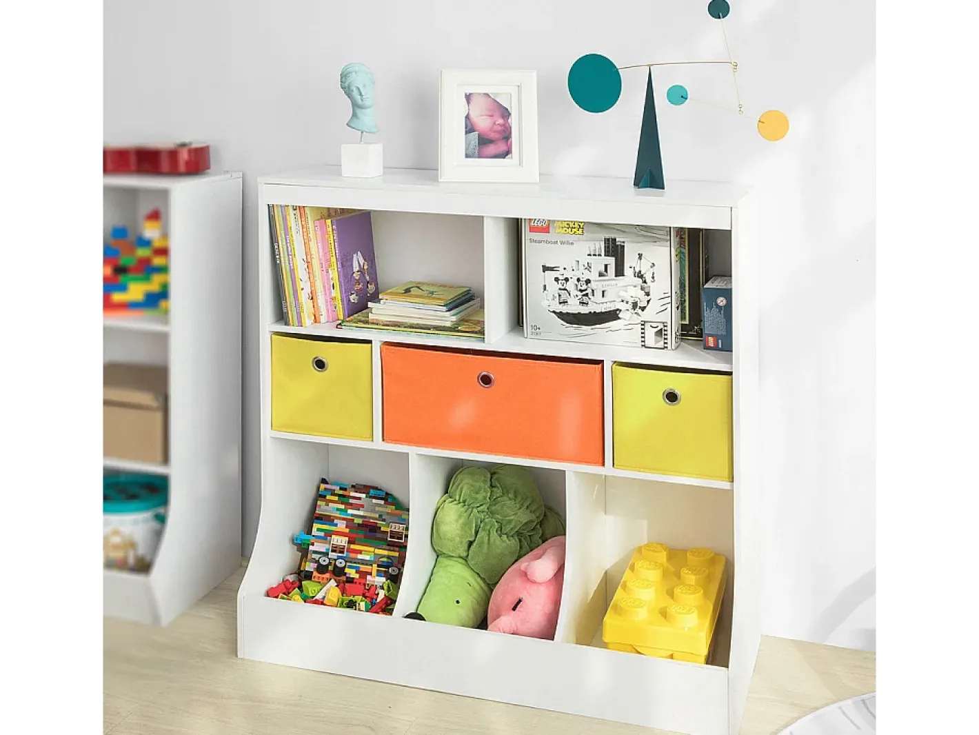 armário de criança, armário de livros infantis, armário infantil KMB26-W*Sobuy Hot