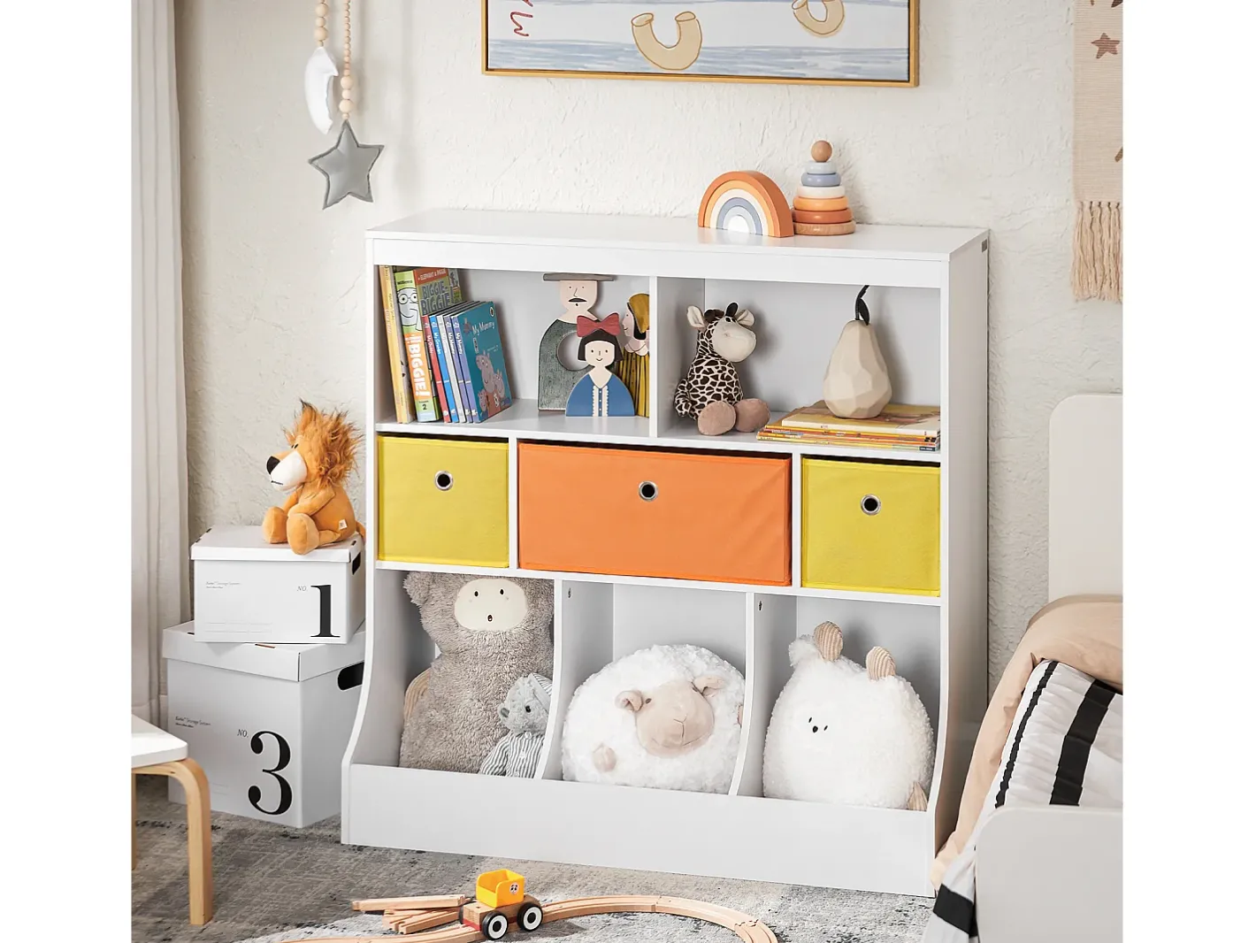 armário de criança, armário de livros infantis, armário infantil KMB26-W*Sobuy Hot