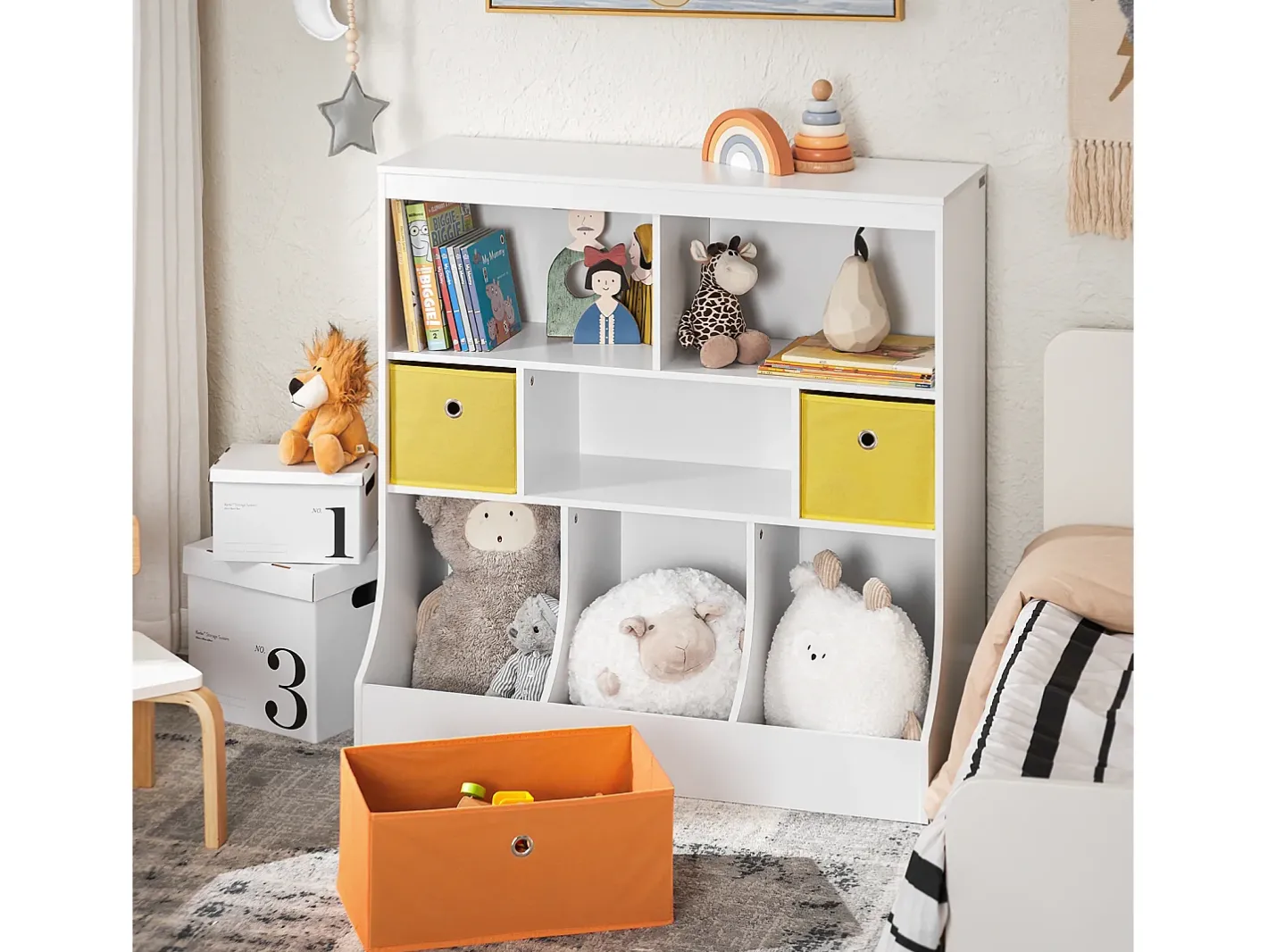 armário de criança, armário de livros infantis, armário infantil KMB26-W*Sobuy Hot
