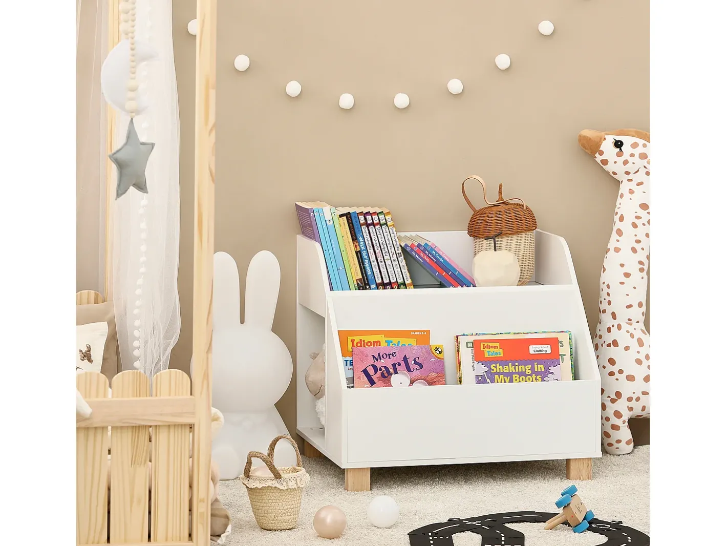 armário de criança, armário de livros infantis, armário infantil KMB54-W^Sobuy Best