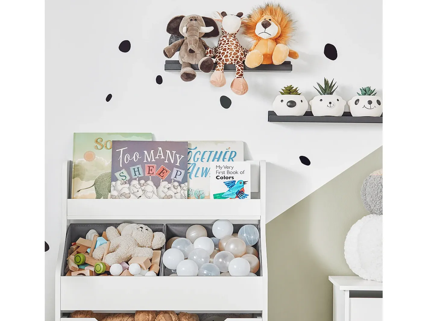 armário de criança, armário de livros infantis, armário infantil KMB71-W^Sobuy Best