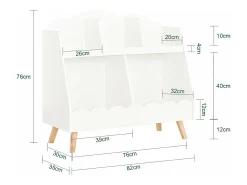 armário de criança, armário de livros infantis, armário infantil KMB100-W^Sobuy Discount