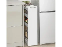 armário de nicho, carrinho de banheiro economizador de espaço, Carrinho de banheiro que economiza espaço NSR01-W*Sobuy Outlet