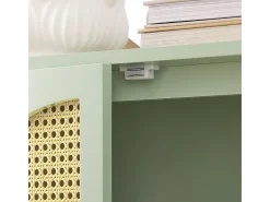 Sobuy Móvel De Arrumação|Sapateira*armário de parede, cabide de parede, Cabide de parede com prateleira FHK28-HG Verde