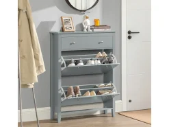 armário de parede, cabide de parede, Cabide de parede com prateleira FHK19-W^Sobuy Outlet