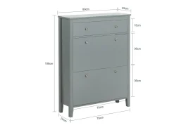 armário de parede, cabide de parede, Cabide de parede com prateleira FHK19-W^Sobuy Outlet
