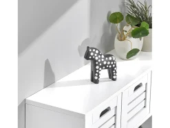 armário de parede, cabide de parede, Cabide de parede com prateleira FHK19-W^Sobuy Outlet