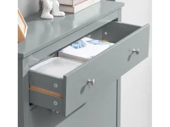 armário de parede, cabide de parede, Cabide de parede com prateleira FHK19-W^Sobuy Outlet