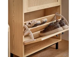 Sobuy Móvel De Arrumação|Sapateira*armário de sapatos, Armário de sapatos estreito, armário para sapatos FSR155-N Natural claro