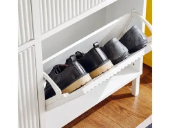 Sobuy Móvel De Arrumação|Sapateira*armário de sapatos, Armário de sapatos estreito, armário para sapatos FSR177-L-W Branco