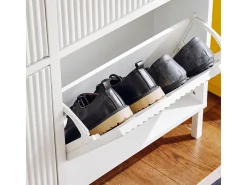 Sobuy Móvel De Arrumação|Sapateira*armário de sapatos, Armário de sapatos estreito, armário para sapatos FSR177-L-W Branco