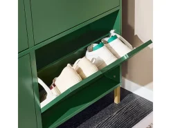 Sobuy Móvel De Arrumação|Sapateira*armário de sapatos, Armário de sapatos estreito, armário para sapatos FSR100-SY Verde