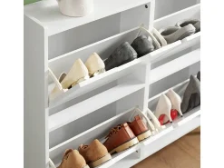 Sobuy Móvel De Arrumação|Sapateira*armário de sapatos, Armário de sapatos estreito, armário para sapatos FSR100-W Branco