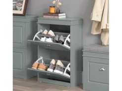 Sobuy Móvel De Arrumação|Sapateira*armário de sapatos, Armário de sapatos estreito, armário para sapatos FSR100-W Branco