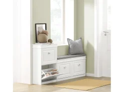 Sobuy Móvel De Arrumação|Sapateira*armário de sapatos, Armário de sapatos estreito, armário para sapatos FSR78-W Branco