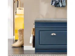 Sobuy Móvel De Arrumação|Sapateira*Armário de sapatos com prateleira, banco, Banco com sapateira FSR82-K-B Azul