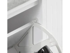 Sobuy Móvel De Arrumação|Sapateira*Armário de sapatos com prateleira, banco, Banco com sapateira FSR98-XL-W Cinzento claro / Branco