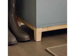 Sobuy Móvel De Arrumação|Sapateira*Armário de sapatos com prateleira, banco, Banco com sapateira FSR117-HG Cinzento