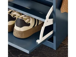 Sobuy Móvel De Arrumação|Sapateira*Armário de sapatos com prateleira, banco, Banco com sapateira FSR82-L-B Azul