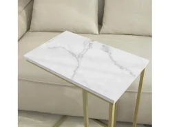 Sobuy Mesa De Apoio*borda de apoio, mesa auxiliar, Mesa auxiliar de sofá FBT87-G Dourado
