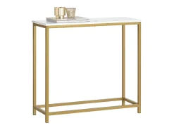 Sobuy Consola*Complexo de console, consola, Consola de entrada FSB29-G Dourado