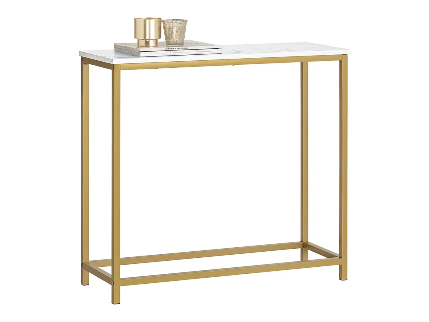Sobuy Consola*Complexo de console, consola, Consola de entrada FSB29-G Dourado