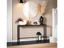 Sobuy Consola*Complexo de console, consola, Consola de entrada FSB19-SCH Preto