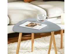 Sobuy Mesa De Centro*mesa de cabeceira, mesa de café, mesa de café redonda FBT74-HG Cinzento