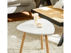 Sobuy Mesa De Centro*mesa de cabeceira, mesa de café, mesa de café redonda FBT74-HG Cinzento