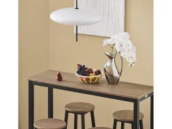 Sobuy Mesa De Centro*mesa de cabeceira, mesa de café, mesa de café redonda FBT42-HG Cinzento