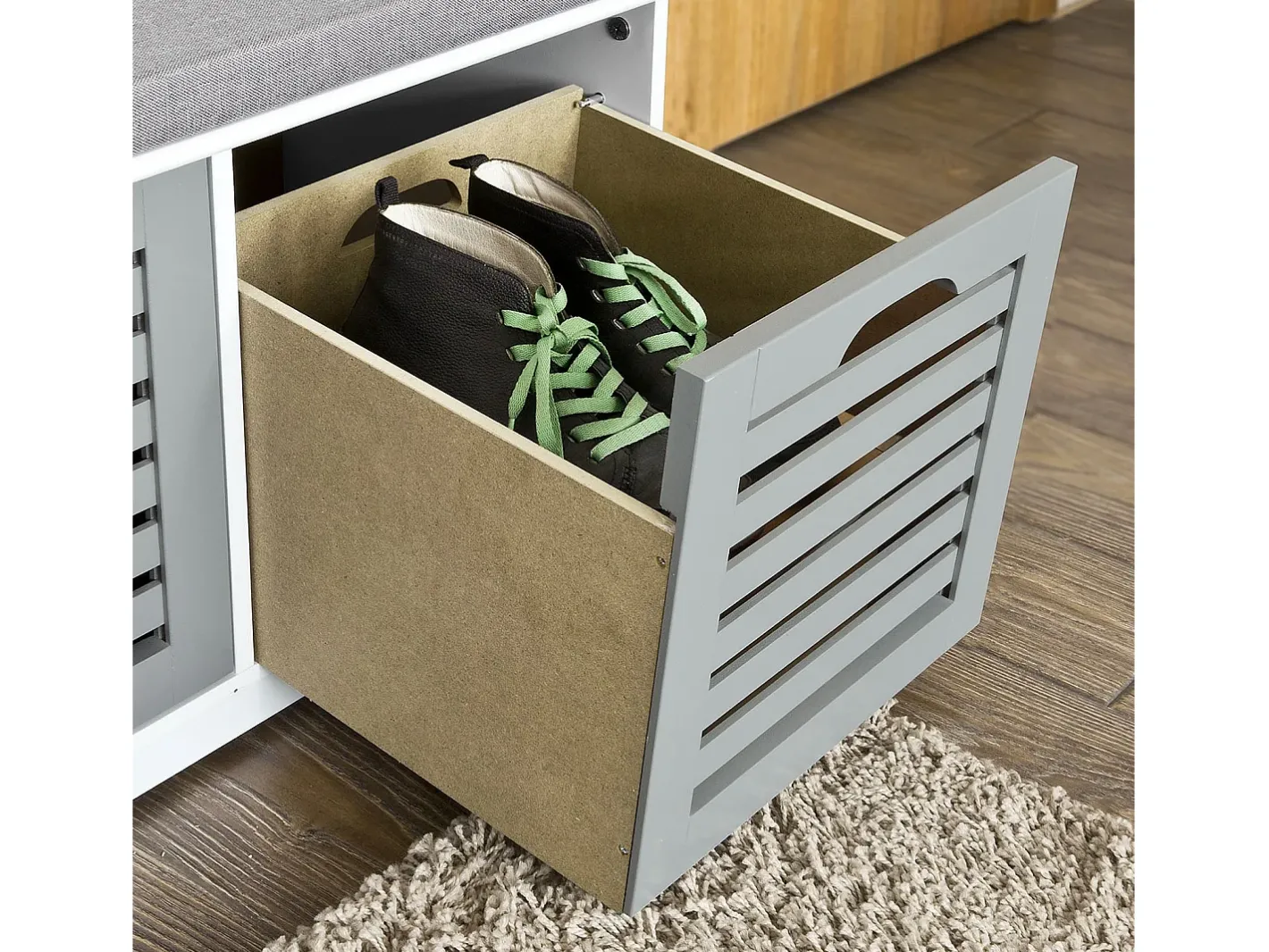 Organizador de Sapatos Prateleira para Armazenamento em Cor de Madeira*Sobuy Hot