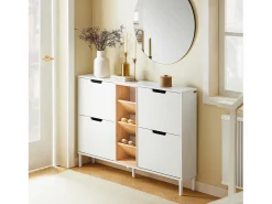Organizador de Sapatos Prateleira para Armazenamento Branco 183cm*Sobuy