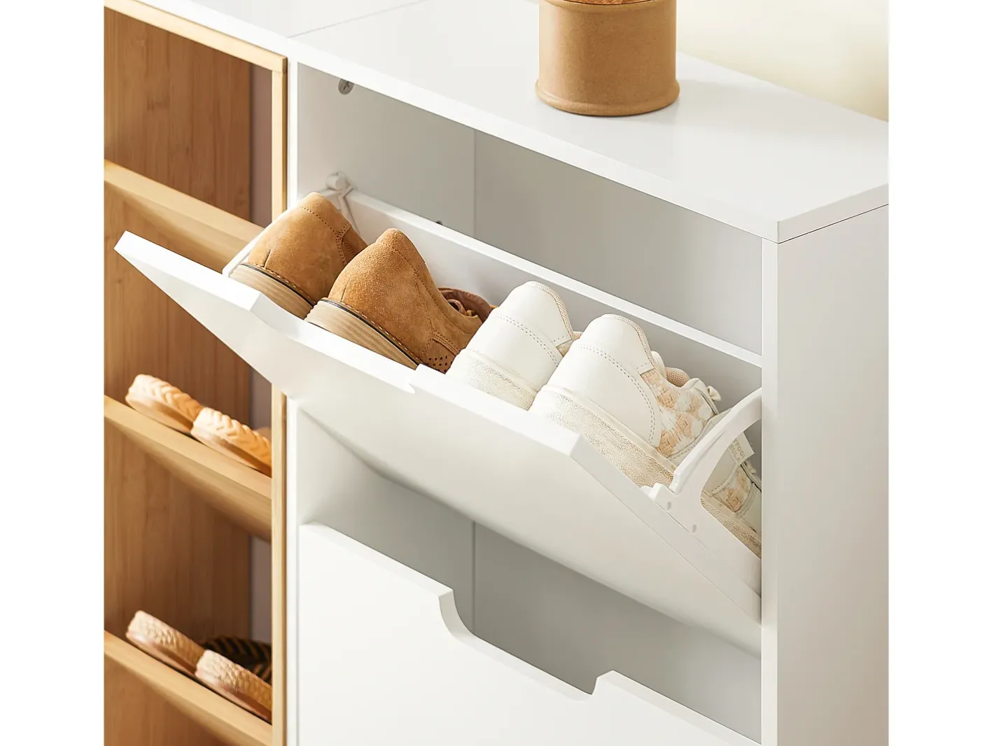 Organizador de Sapatos Prateleira para Armazenamento Branco 183cm*Sobuy