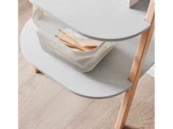 Sobuy Biblioteca*, prateleira de mesa, Prateleira de escrivaninha, prateleira de escritório, HSTR02-K-HG Cinzento