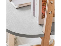 Sobuy Biblioteca*, prateleira de mesa, Prateleira de escrivaninha, prateleira de escritório, HSTR02-K-HG Cinzento