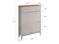 Sapateira Estreita com Gaveta e 2 Portas para 12 Pares, Design Nórdico, Cor Castanha*Sobuy