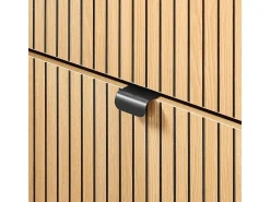 Sobuy Móvel De Arrumação|Sapateira*Sapateira fina economizadora de espaço com 2 portas rebatíveis para 8 pares de sapatos design moderno em mármore e madeira clara fixação anti-inclinação Preto